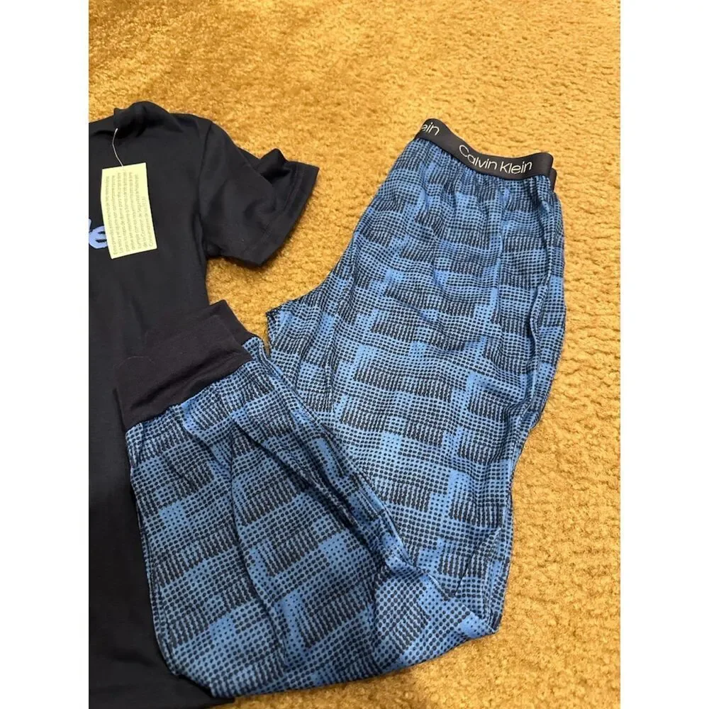 NEW Calvin Klein Boys 3 Piece Pajama Set (Top, Pants, Shorts) Size XS 5//6
